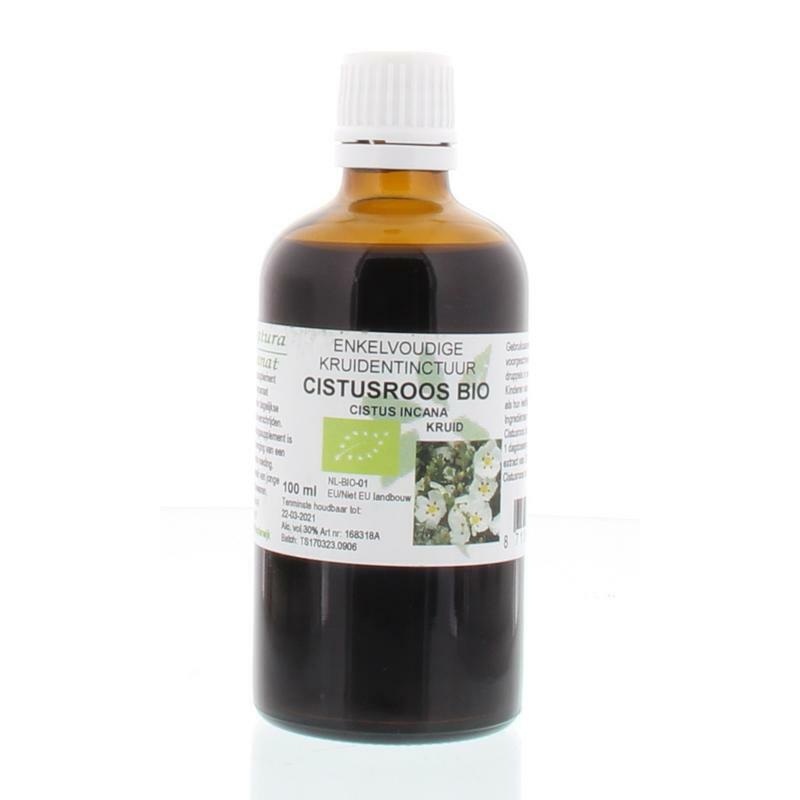 Natura Sanat Cistus incana / cistus roos tinctuur bio 100ml