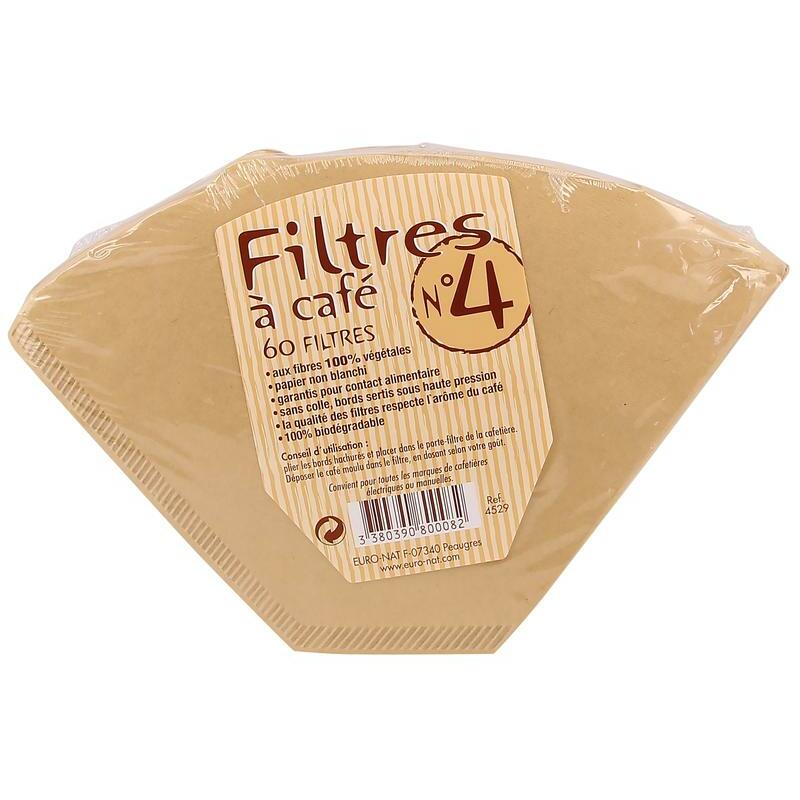 Ecodoo Koffiefilters no 4 bio 60st