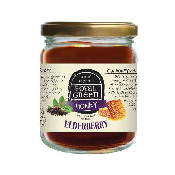 Royal Green Elderberry honey bio 250g