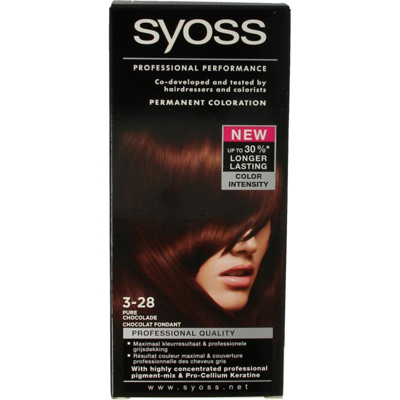 Syoss Colors 3-28 donker chocolade 1set