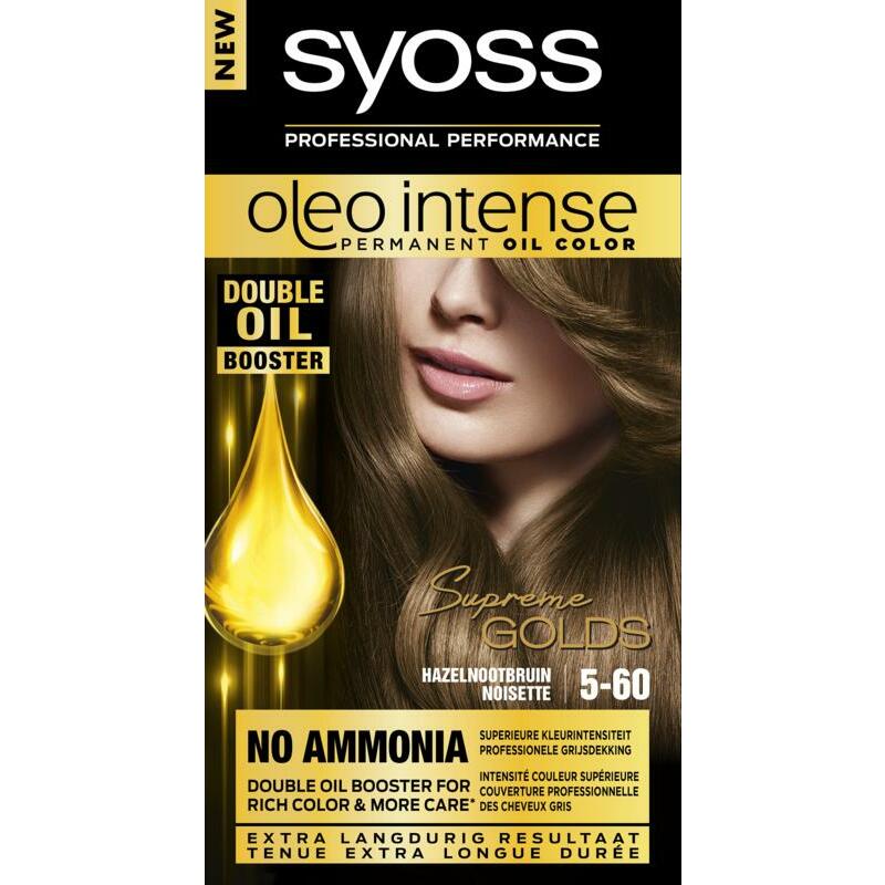 Syoss Color Oleo Intense 5-60 hazelnoot praline haarverf 1set