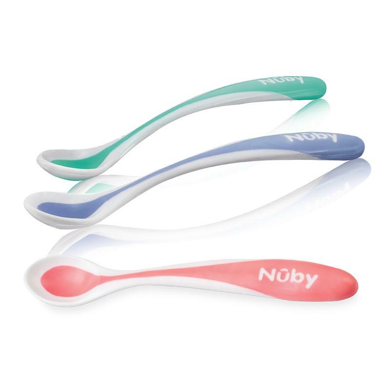Nuby Warmtegevoelige lepel met zachte rand 4st