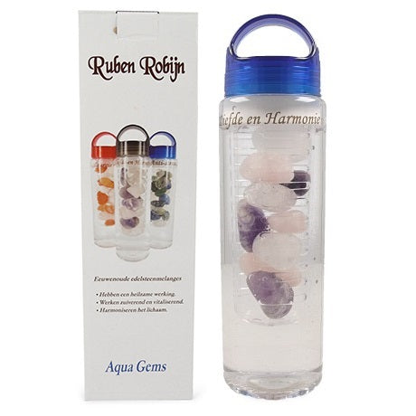Ruben Robijn Aqua gems drinkfles liefde & harmonie 1st