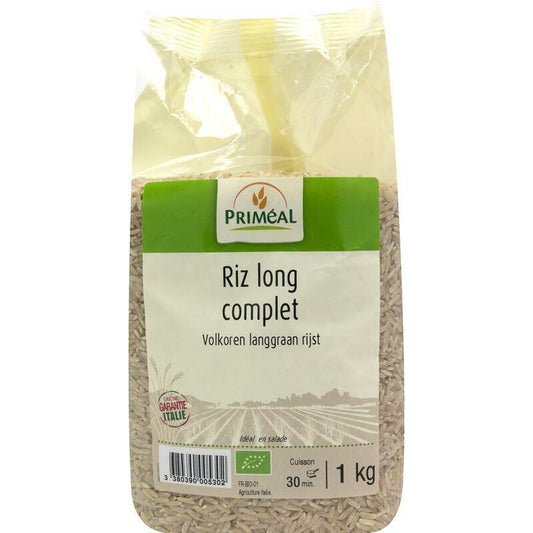 Primeal Volkoren langgraan rijst bio 1000g