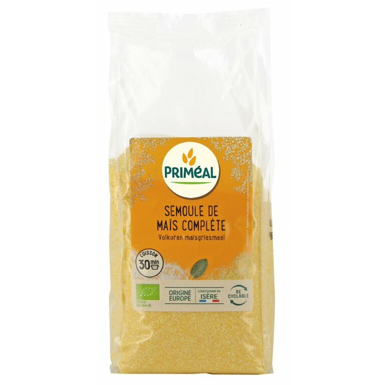 Primeal Volkoren maisgriesmeel bio 500g