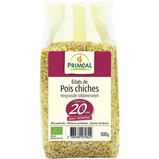 Primeal Vergruisde kikkererwten bio 500g