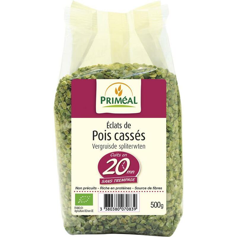 Primeal Vergruisde spliterwten bio 500g