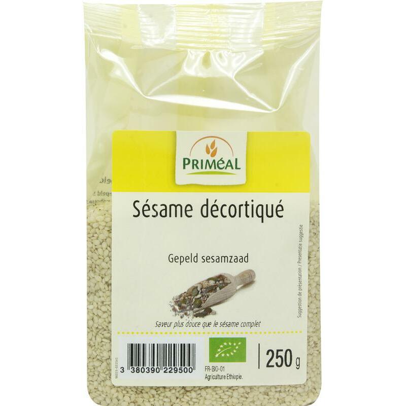 Primeal Gepeld sesamzaad bio 250g
