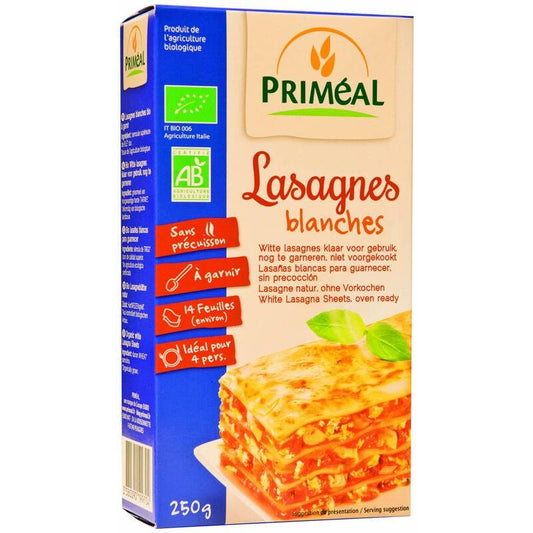 Primeal Witte lasagne bio 250g