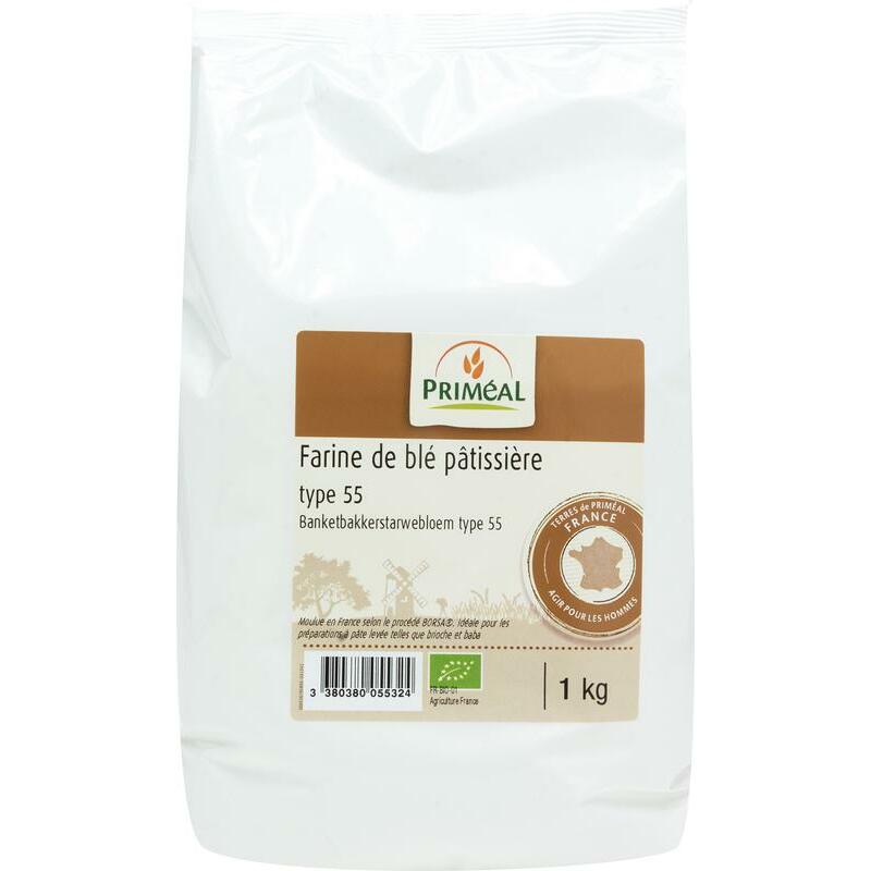 Primeal Banketbakkers tarwebloem T55 bio 1000g
