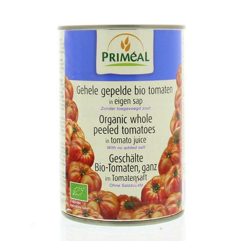 Primeal Gepelde tomaten zonder zout bio 400g