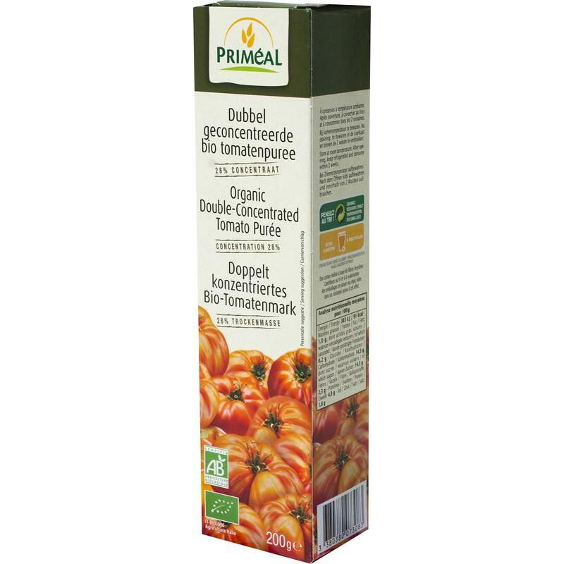 Primeal Tomatenpuree dubbel geconcentreerd bio 200g