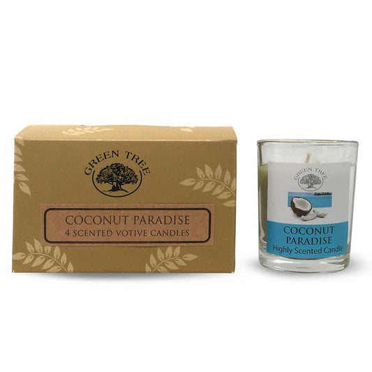 Green Tree Geurkaars votives coco paradise 55g