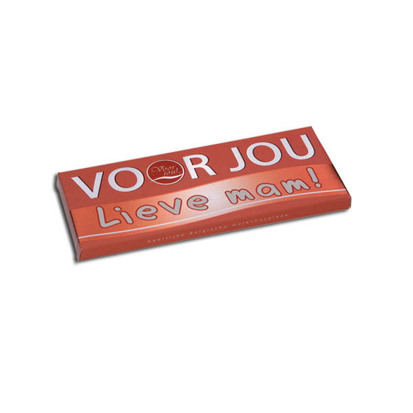 Voor Jou! Wensreep melkchocolade voor jou! lieve mam 70g