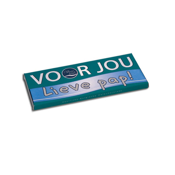 Voor Jou! Wensreep melkchocolade voor jou! lieve pap 70g