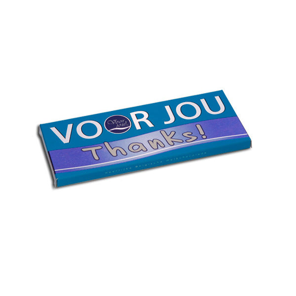 Voor Jou! Wensreep melkchocolade voor jou! thanks 70g