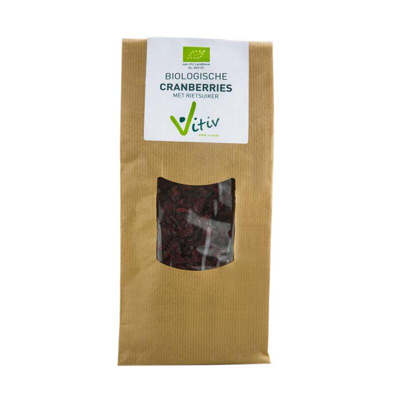 Vitiv Cranberries rietsuiker bio 500g