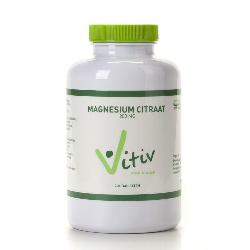 Vitiv Magnesium citraat 200 mg 200tb