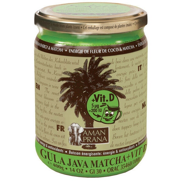 Amanprana Gula java matcha + vitamine D bio 400g
