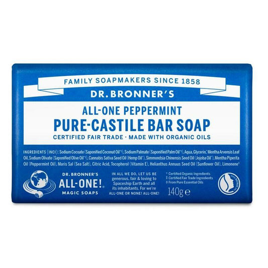 Dr Bronners Barsoap pepermunt 140g