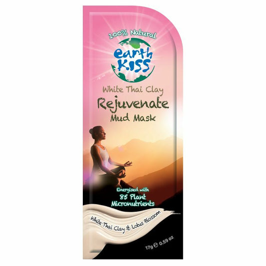 Earth Kiss Gezichtsmasker white Thai clay rejuvenate mud 17g