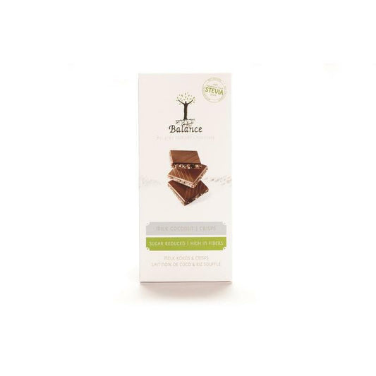 Balance Choco stevia tablet melk/kokoscreme 85g