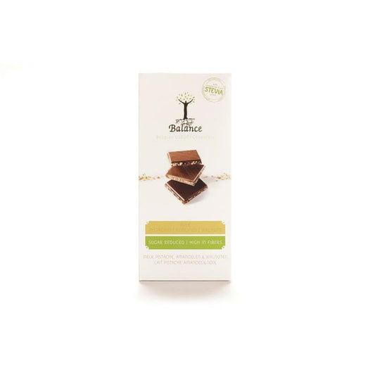 Balance Choco stevia tablet melk pistache 85g