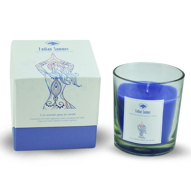 Green Tree Geurkaars Indian summer 125g