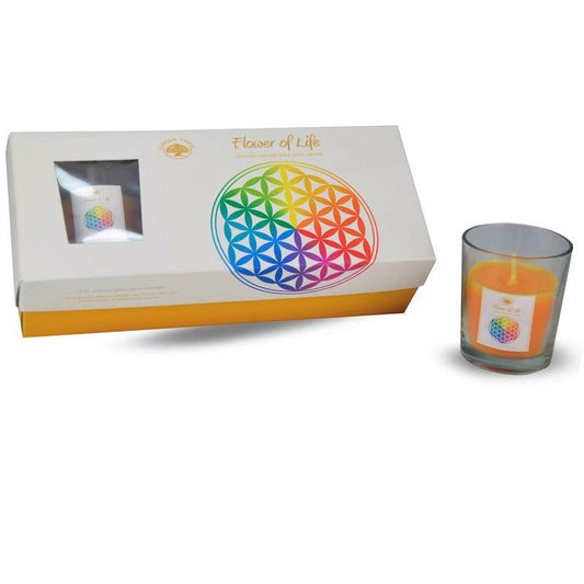 Green Tree Giftset geurkaars flower of life 1set