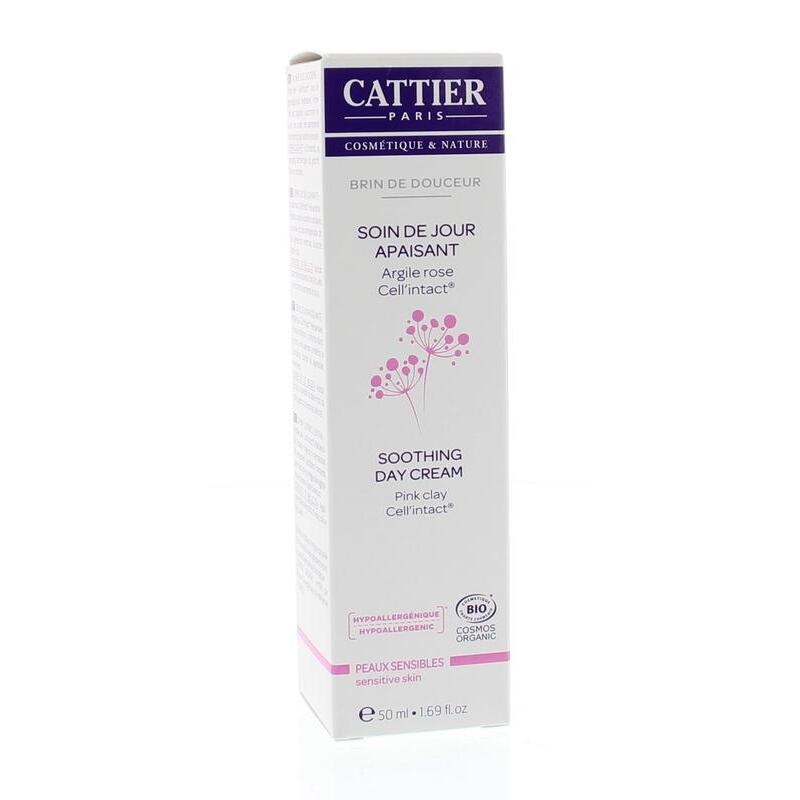 Cattier Dagcreme kalmerend gevoelige huid 50ml