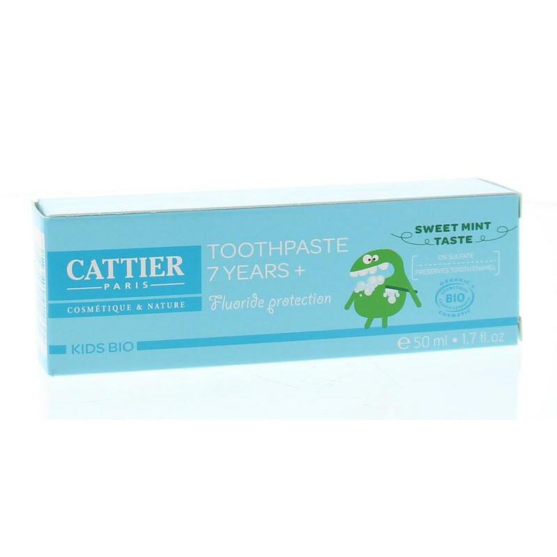 Cattier Tandpasta munt vanaf 7 jaar 50ml