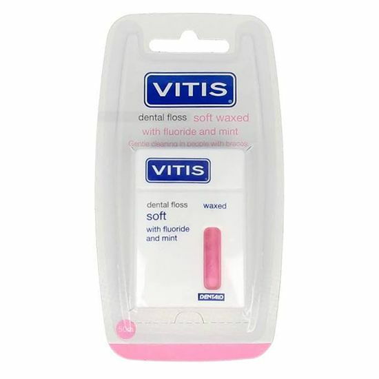 Vitis Floss soft waxed expanding fluor roze 50 meter 1st