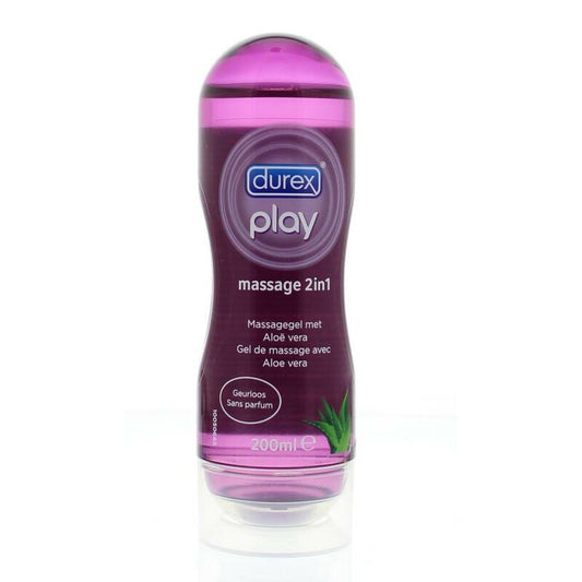 Durex Massage olie en glijmiddel 2-in-1 aloe vera 200ml