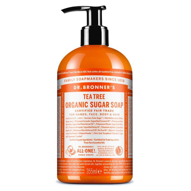 Dr Bronners Shikakai zeep tea tree 355ml