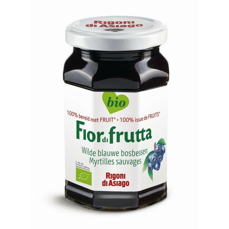 Fiordifrutta Blauwe bosbesjam bio 250g