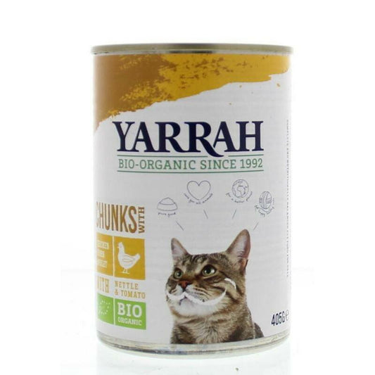 Yarrah Kat kip in saus bio 405g