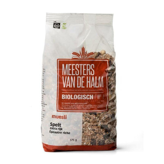 De Halm Muesli spelt extra rijk bio 575g
