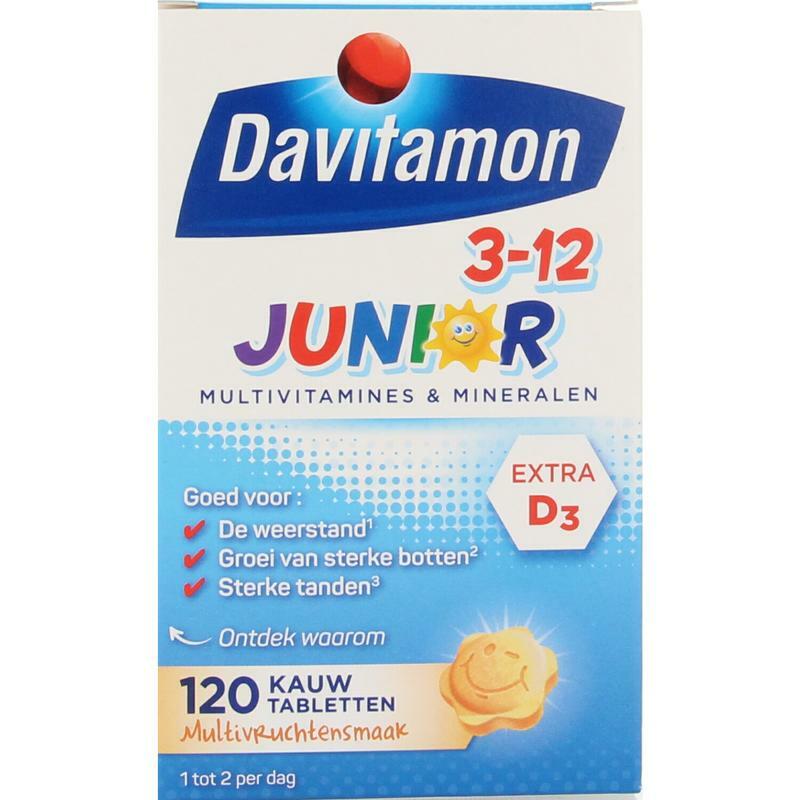 Davitamon Junior 3+ multifruit 120kt