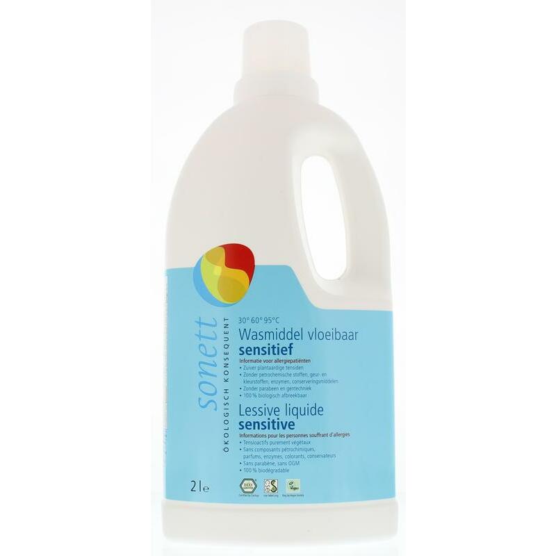 Sonett Wasmiddel vloeibaar sensitief 2000ml