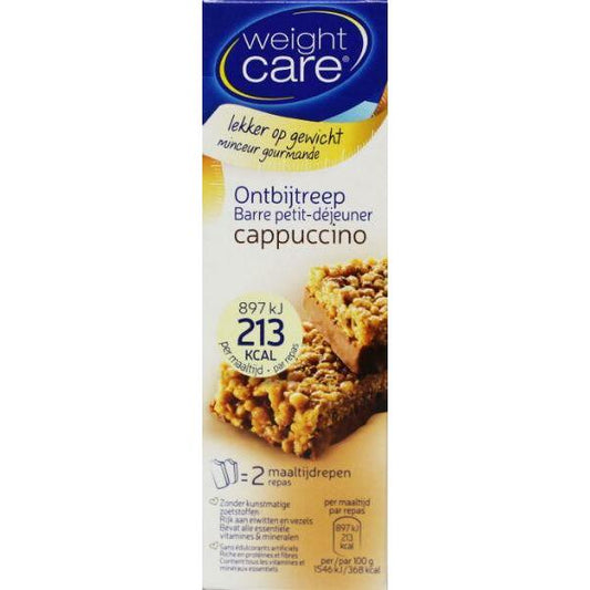 Weight Care Ontbijtreep capuccino 116g