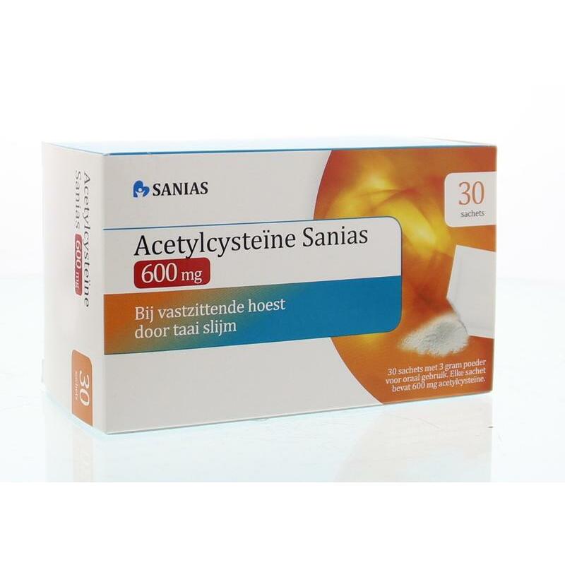 Sanias Acetylcysteine 600 mg sachets 30x3g