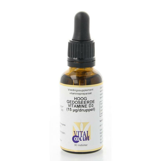 Vital Cell Life Vitamine D3 15 mcg druppels 30ml