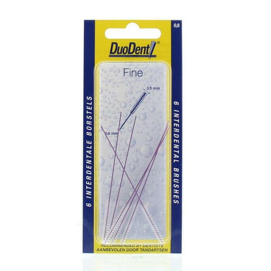 Duodent Interdentaal borstel fine 0.8 6st