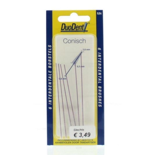 Duodent Interdentaal borstel conisch 2.8 6st