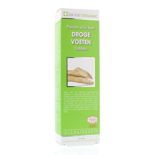 Dr Fix Organic droge voetbalsem/baume pour pieds secs 75ml