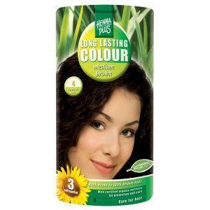 Henna Plus Long lasting colour 4 medium brown 100ml