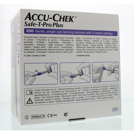 Accu Chek Safe T-pro plus lancetten 200st