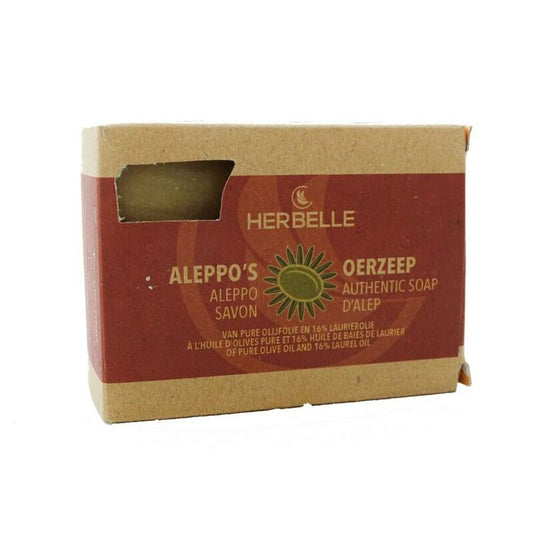 Herbelle Aleppo zeep olijf + 16% laurier 200g