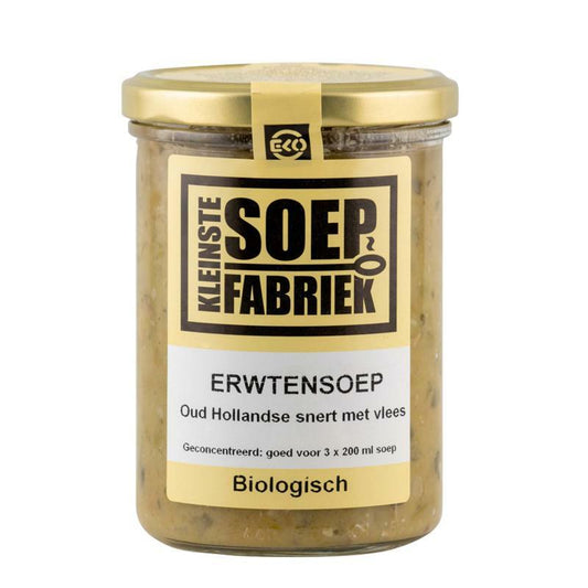 Kleinstesoepfabr Erwtensoep / snert met vlees bio 400g