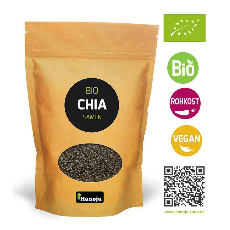 Hanoju Chia zaad paper bag bio 1000g